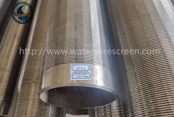 AISI 304 OD 114mm Sand Control Downhole Slotted Tube
