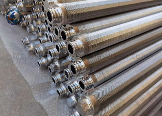 Anti Alkali Tel Sarılmış Su Borusu Ekranı Paslanmaz Çelik