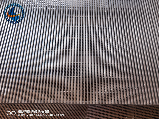 Özel Ss316l Sediment Filtrasyonu İçin Wedge Wire Ekran Panelleri