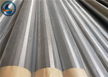 273mm Manyetik Olmayan Paslanmaz Çelik Vee Şekilli Sürekli Yuvalı Su Tel Ekranı