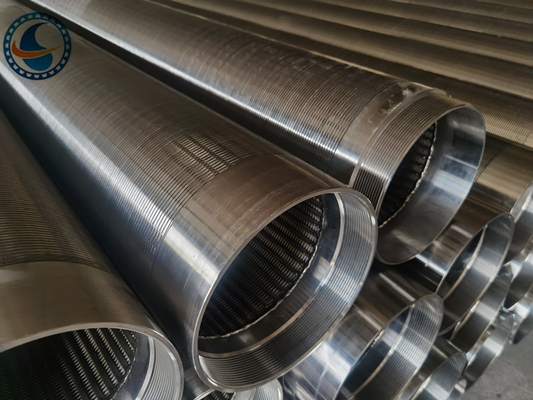 Tam Kaynaklı Johnson Downhole Oluklu Kuyu Ekran Filtresi 1.0mm Yuva