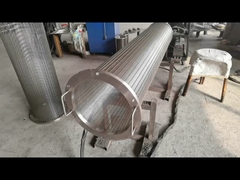 Petrol endüstrisi için Rotary Drum Wedge Wire Screen Filter Non Plugging