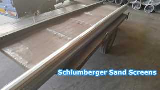 SS304 OD 4-1/2 "Schlumberger Kum Ekranları Sarılmış Tel Ekran